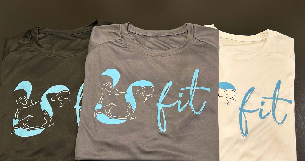 U-Fit merchandise including T-shirts and hoodies available for purchase